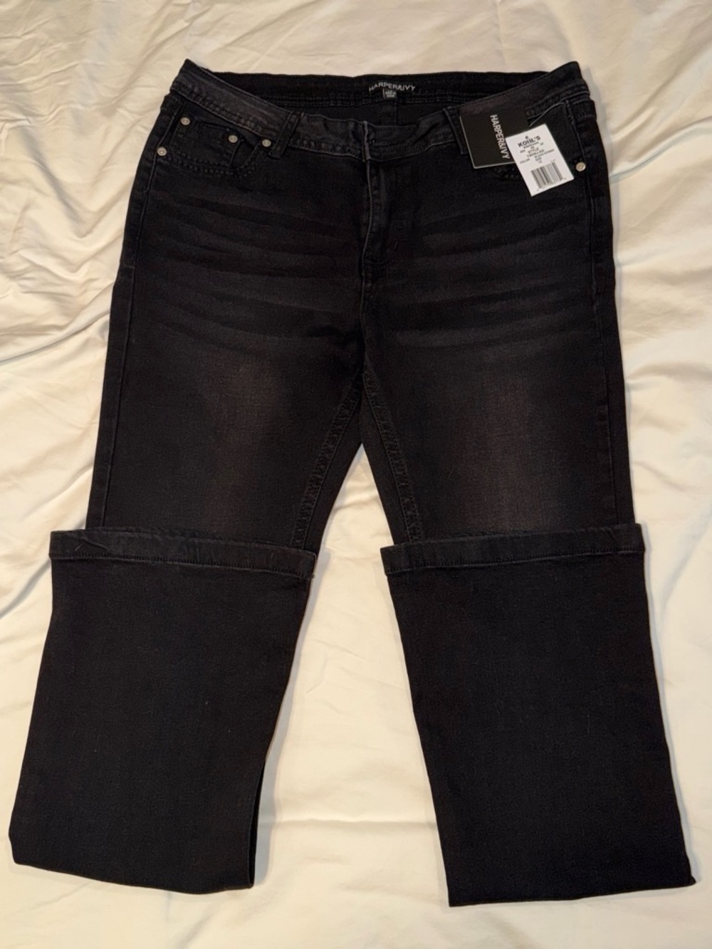 Kohl's Black Juniors Rhinestone Flare Jeans